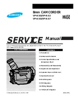 Samsung VP-A50 Service Manual preview