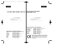 Предварительный просмотр 108 страницы Samsung VP-D200 Owner'S Instruction Manual