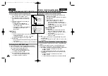 Предварительный просмотр 84 страницы Samsung VP-D30(i) Owner'S Instruction Book