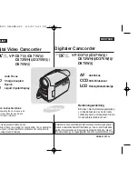 Samsung VP-D371W(i) Owner'S Instruction Book preview