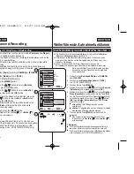 Preview for 44 page of Samsung VP-D371W(i) Owner'S Instruction Book