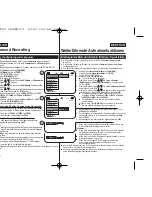 Preview for 46 page of Samsung VP-D371W(i) Owner'S Instruction Book