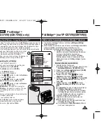 Preview for 89 page of Samsung VP-D371W(i) Owner'S Instruction Book