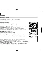 Предварительный просмотр 40 страницы Samsung VP-D461 Owner'S Instruction Book