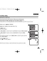 Предварительный просмотр 55 страницы Samsung VP-D461 Owner'S Instruction Book