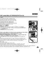 Предварительный просмотр 101 страницы Samsung VP-D461 Owner'S Instruction Book