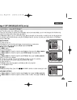 Предварительный просмотр 109 страницы Samsung VP-D461 Owner'S Instruction Book