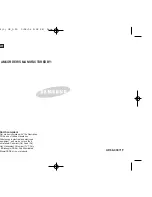 Предварительный просмотр 124 страницы Samsung VP-D461 Owner'S Instruction Book