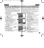 Preview for 109 page of Samsung VP-D461B Owner'S Instruction Book