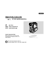 Samsung VP-D651 Owner'S Instruction Book preview