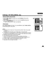 Предварительный просмотр 109 страницы Samsung VP-D651 Owner'S Instruction Book