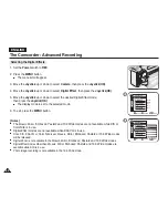 Preview for 64 page of Samsung VP-D6550 Owner'S Instruction Book