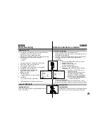 Предварительный просмотр 29 страницы Samsung VP-D70 Owner'S Instruction Book