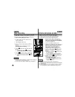 Предварительный просмотр 30 страницы Samsung VP-D70 Owner'S Instruction Book