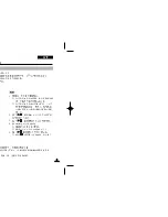 Preview for 65 page of Samsung VP-D85 Owner'S Instruction Book