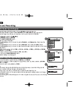 Preview for 46 page of Samsung VP-D963 Owner'S Instruction Manual