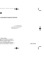 Preview for 111 page of Samsung VP-D963 Owner'S Instruction Manual