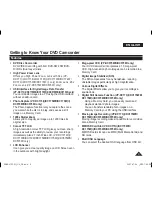 Preview for 9 page of Samsung VP-DC171I Owner'S Instruction Book