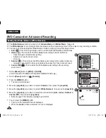 Preview for 56 page of Samsung VP-DC171I Owner'S Instruction Book