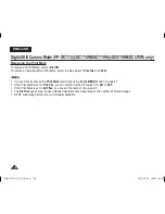 Preview for 104 page of Samsung VP-DC171I Owner'S Instruction Book