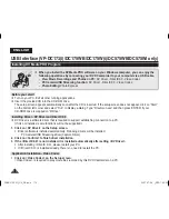 Preview for 110 page of Samsung VP-DC171I Owner'S Instruction Book