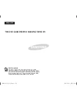 Preview for 132 page of Samsung VP-DC171I Owner'S Instruction Book