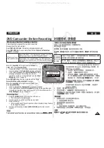 Предварительный просмотр 41 страницы Samsung VP-DC565i Owner'S Instruction Book