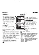 Предварительный просмотр 106 страницы Samsung VP-DC565i Owner'S Instruction Book