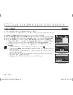 Preview for 56 page of Samsung VP-DX100 User Manual