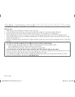 Preview for 60 page of Samsung VP-DX100 User Manual