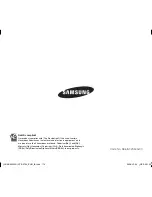 Preview for 125 page of Samsung VP-DX100 User Manual