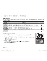 Предварительный просмотр 72 страницы Samsung VP-DX100H User Manual