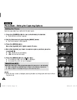 Preview for 66 page of Samsung VP-MM10S(BL) Owner'S Instruction Manual