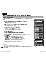 Preview for 86 page of Samsung VP-MM10S(BL) Owner'S Instruction Manual