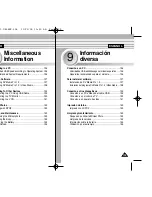 Предварительный просмотр 136 страницы Samsung VP-MS10 Series Owner'S Instruction Manual