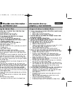 Предварительный просмотр 144 страницы Samsung VP-MS10 Series Owner'S Instruction Manual