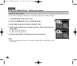 Предварительный просмотр 46 страницы Samsung VP-MS15 Series Owner'S Instruction Manual