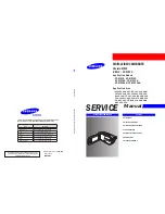 Samsung VP-MX10 Service Manual preview