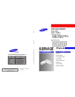 Samsung VP-MX20H Service Manual preview