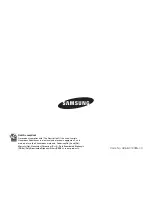 Preview for 123 page of Samsung VP VP-HMX10 User Manual