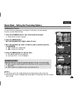 Preview for 47 page of Samsung VP-X205L Owner'S Instruction Book