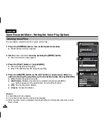 Preview for 86 page of Samsung VP-X205L Owner'S Instruction Book