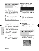 Preview for 64 page of Samsung VR330 - DVD - DVDr/ VCR Combo Instruction Manual