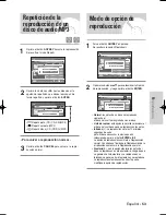 Preview for 53 page of Samsung VR330 - DVD - DVDr/ VCR Combo Manual Del Instrucción