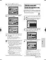 Preview for 75 page of Samsung VR330 - DVD - DVDr/ VCR Combo Manual Del Instrucción