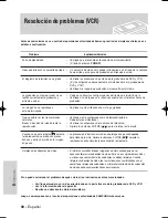 Preview for 90 page of Samsung VR330 - DVD - DVDr/ VCR Combo Manual Del Instrucción