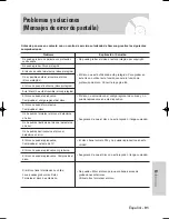 Preview for 91 page of Samsung VR330 - DVD - DVDr/ VCR Combo Manual Del Instrucción