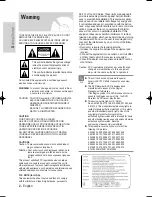 Preview for 101 page of Samsung VR330 - DVD - DVDr/ VCR Combo Manuel D'Instructions