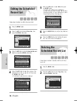 Preview for 163 page of Samsung VR330 - DVD - DVDr/ VCR Combo Manuel D'Instructions