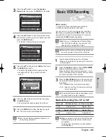 Preview for 164 page of Samsung VR330 - DVD - DVDr/ VCR Combo Manuel D'Instructions